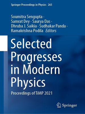 cover image of Selected Progresses in Modern Physics